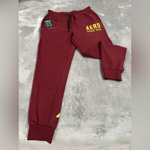 NWT Aeropostale Deep Red Joggers Size L